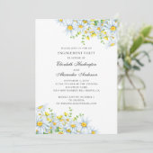 Waterverf kamille. Bloemenverlovingsfeest Kaart (Staand voorkant)