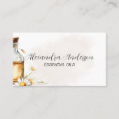 Waterverf Kamille etherische oliën Bloemen Visitekaartje (Voorkant)