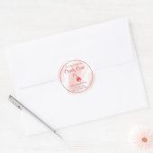 Waterverf Kandenkaarsenlabel Ronde Sticker (Envelop)