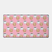 Waterverf Kaneel Bun Gebak Koffie Bureaumat (Voorkant)