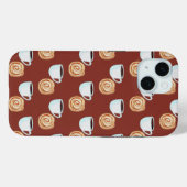 Waterverf Kaneel Bun Gebak Koffie Case-Mate iPhone Case (Achterkant (horizontaal))