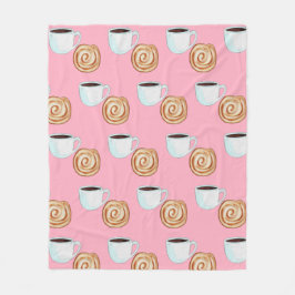 Waterverf Kaneel Bun Gebak Koffie Fleece Deken