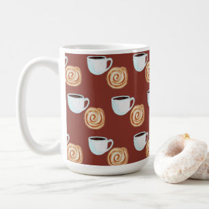 Waterverf Kaneel Bun Gebak Koffie Koffiemok