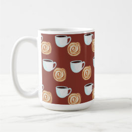 Waterverf Kaneel Bun Gebak Koffie Koffiemok