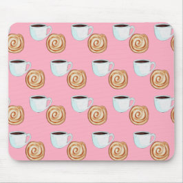 Waterverf Kaneel Bun Gebak Koffie Muismat