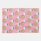 Waterverf Kaneel Bun Gebak Koffie Theedoek (Horizontaal)