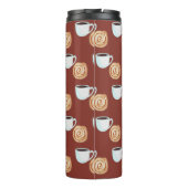 Waterverf Kaneel Bun Gebak Koffie Thermosbeker (Achterkant)