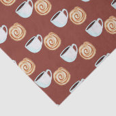 Waterverf Kaneel Bun Gebak Koffie Tissuepapier (Detail)