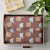 Waterverf Kaneel Bun Gebak Koffie Tissuepapier (Geschenk)