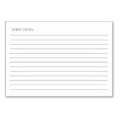 Waterverf kaneelbroodjes recept kaart (Achterkant)