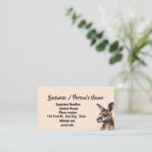 Waterverf Kangoeroe Dier Custom Business Visitekaartje (Staand voorkant)