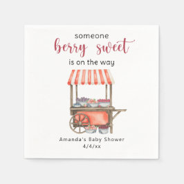 Waterverf Kar Peren Baby shower Servet