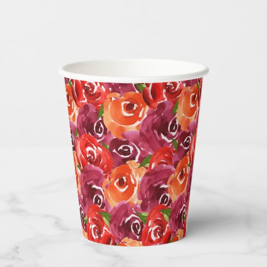 Waterverf karbonade Vrijgezellenfeest Cups Papieren Bekers (Achterkant)