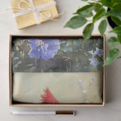 Waterverf kardinaal en Blue Jay Decoupage Tissuepapier (Geschenk)