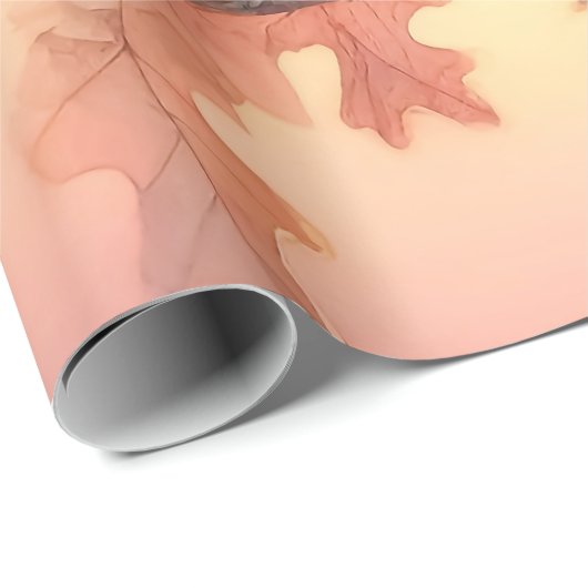 Waterverf kardinaal en herfstbladeren Decoupage Cadeaupapier (Rol Hoek)