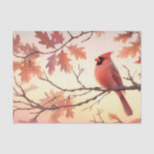 Waterverf kardinaal en herfstbladeren Decoupage Tissuepapier (Voorkant)