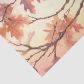 Waterverf kardinaal en herfstbladeren Decoupage Tissuepapier (Detail)