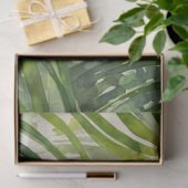 Waterverf Kardinaal in een Palm Tree Decoupage Tissuepapier (Geschenk)