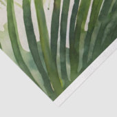 Waterverf Kardinaal in een Palm Tree Decoupage Tissuepapier (Detail)