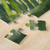 Waterverf kardinaal in een palmboom legpuzzel (Zijkant)