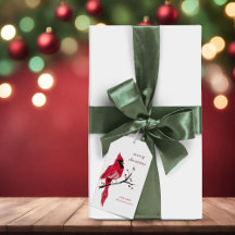 Waterverf Kardinaal Kerstcadeau Tags