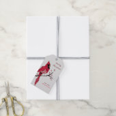 Waterverf Kardinaal Kerstcadeau Tags Cadeaulabel (Met Touw)