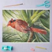 Waterverf kardinaal-tropische boomontkoppeling tissuepapier (Craft)