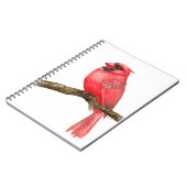 Waterverf kardinale vogels notitieboek (Linkerzijde)