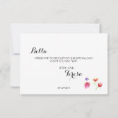 Waterverf karton Floral bridesmaid request Kaart (Achterkant)