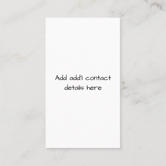 Waterverf Kast Organizer Visitekaartje (Achterkant)