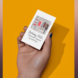 Waterverf Kast Organizer Visitekaartje