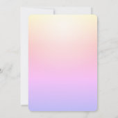 Waterverf Kasteel Prinses Ombre Verjaardag Kaart (Achterkant)