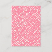 Waterverf Kat Baby shower aanvragen Informatiekaartje (Achterkant)