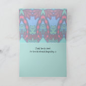 Waterverf Kat en quilt Bedankkaart (Binnen)