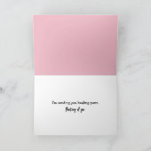 Waterverf kat en roze fiets kaart (Binnen)