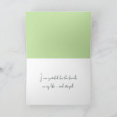 Waterverf kat in madeliefjes kaart (Binnen)