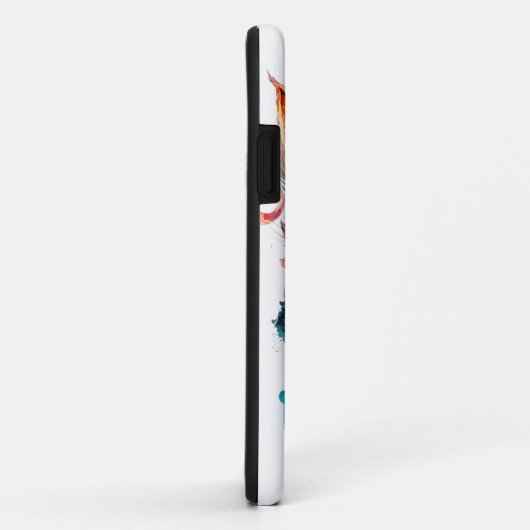 Waterverf kat in steampunk Case-Mate iPhone case (Achterkant/rechts)