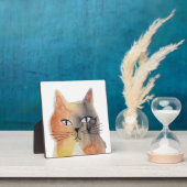 Waterverf Kat Kunst Tafelblad Plaque Fotoplaat (Insitu)