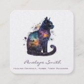 Waterverf Kat met sterplein Visitekaartje (Voorkant)