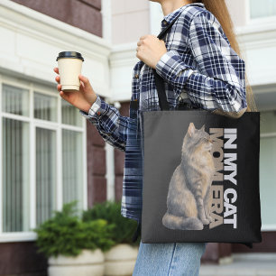 Waterverf Kat Moeder Typografie Ontwerp Tote Bag