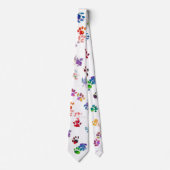 Waterverf Kat Paws Stropdas (Voorkant)