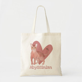 Waterverf Kat roze hartslag Tote Bag