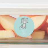 Waterverf Kat School Preschool Dagverzorgingslabel Labels (Aangebracht)