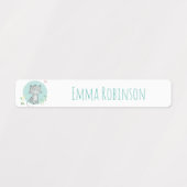 Waterverf Kat School Preschool Dagverzorgingslabel Labels (Design 1)