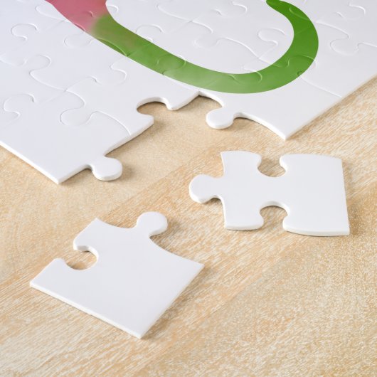 Waterverf Kat Silhouet Legpuzzel (Zijkant)