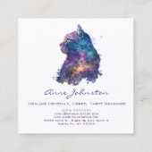 Waterverf Kat Square Visitekaartje (Achterkant)