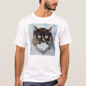 Waterverf kat t-shirt (Voorkant)