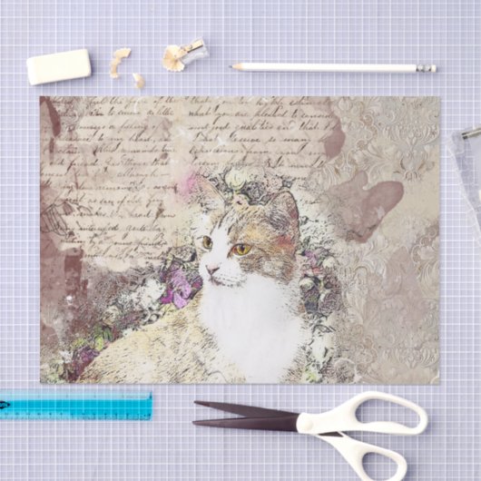 Waterverf kat tissuepapier (Craft)