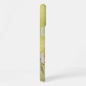 Waterverf Kat Wiskers Roze hartslag Aangepast iPhone Hoesje (Rechterkant)