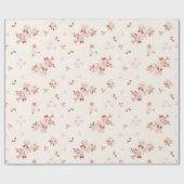 Waterverf Katoen flessenpatroon in roze Cadeaupapier (Vlak)